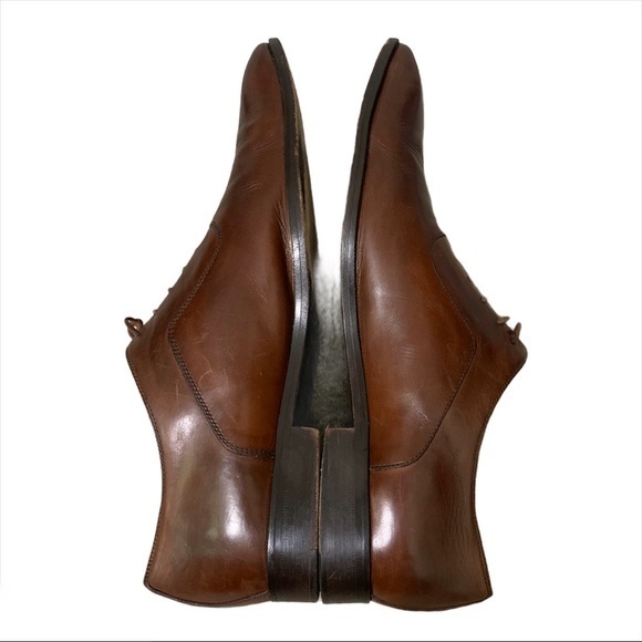 DE LA RENTIS Oxfords Brown Italian Artisan Made - Picture 5 of 12